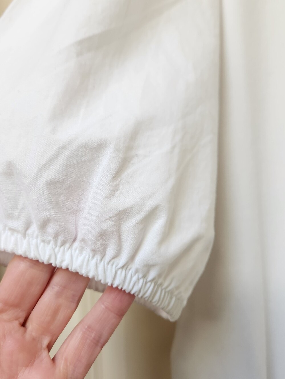 Madewell White V-Neck Puff-Sleeve Popover - Picture 6 of 10